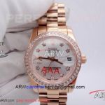 Perfect Replica Rolex Everose Gold Datejust Star Diamond Watch 31mm